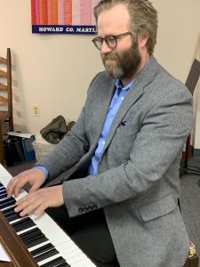 Stephen playing the piano